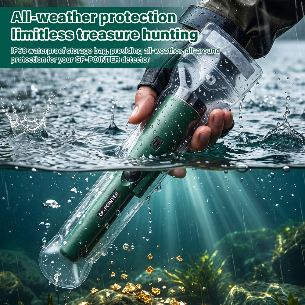 Underwater Metal Detector Waterproof - プロ仕様の金属探知機ポインター、防水ハンドヘルド金属探知機（金属コイン、金用）