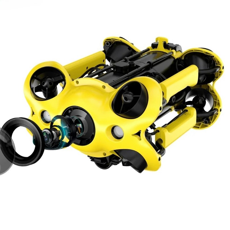 Underwater Drone With Robotic Arm - 4K水中ドローン ロボットアーム搭載 AIビジョンロック 360°全方位移動 100m潜水水中ROV