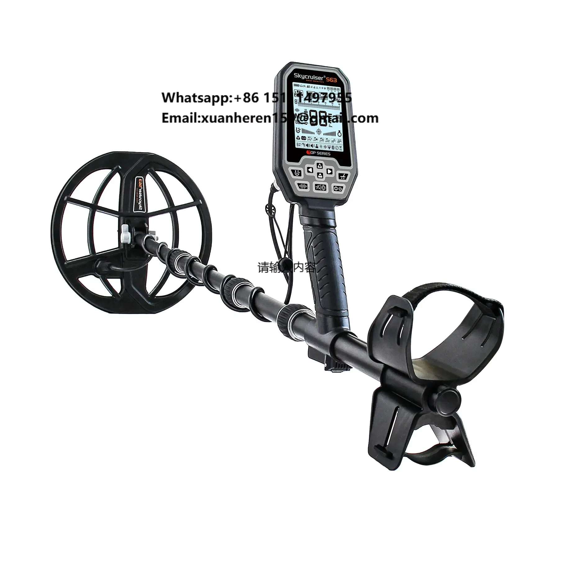 Underwater Metal Detector Waterproof - 新型多周波金属探知機S63完全防水水中金属探知機（長距離ゴールド探知用）