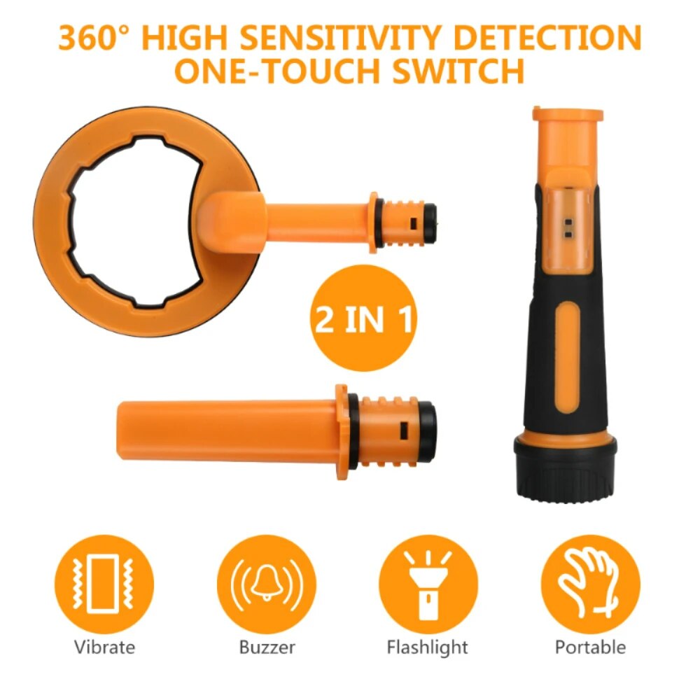 Underwater Metal Detector Waterproof - 2 IN 1 水中金属探知機パルスピンポインター誘導ダイビング宝物防水金属探知機ハンドヘルド金属ファインダー