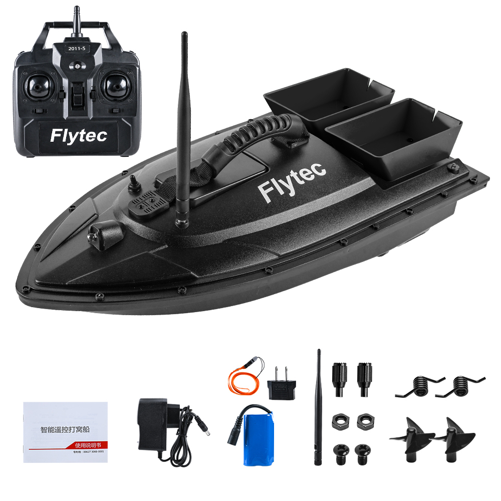 Flytec-釣り餌ボート,リモコン付き,魚群探知機,デュア - Underwater Drone With Robotic Arm のレビューと価格