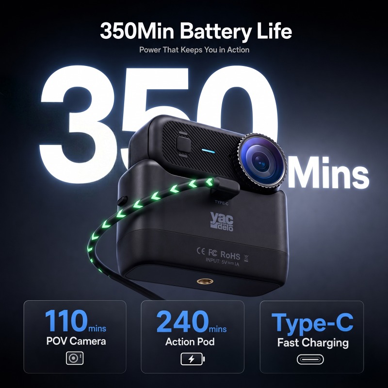 APEX Action 4K カメラ ミニ POV 磁気スポ - Underwater Fishing Camera 4K のレビューと価格