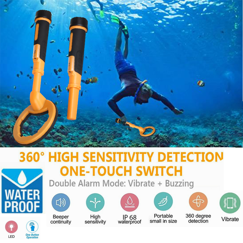 水中金属探知機,2 in 1の宝物検出器,最大60mの丸いピ - Underwater Metal Detector Waterproof のレビューと価格