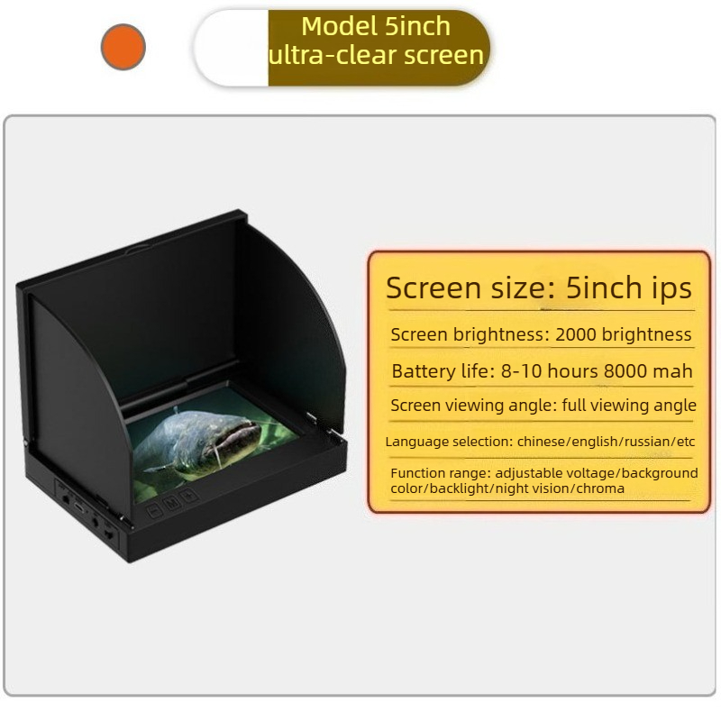4.3/5 インチ太陽光可読 IPS モニター AHD 10 - Underwater Fishing Camera 4K のレビューと価格