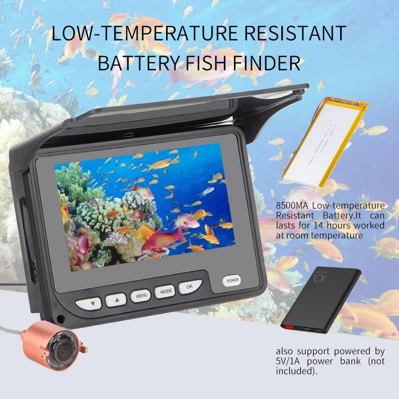 広角水中釣りカメラ,氷釣りカメラ,8 IR LED,高出力バ - Underwater Fishing Camera 4K のレビューと価格