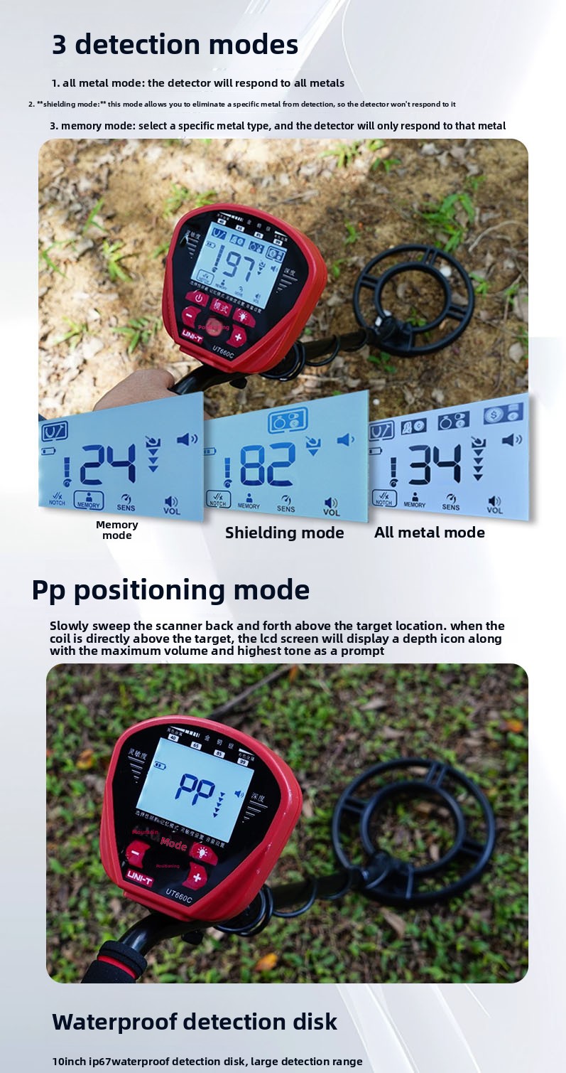 UNIT UT660C UT660D UT660E 工業用金 - Underwater Metal Detector Waterproof のレビューと価格