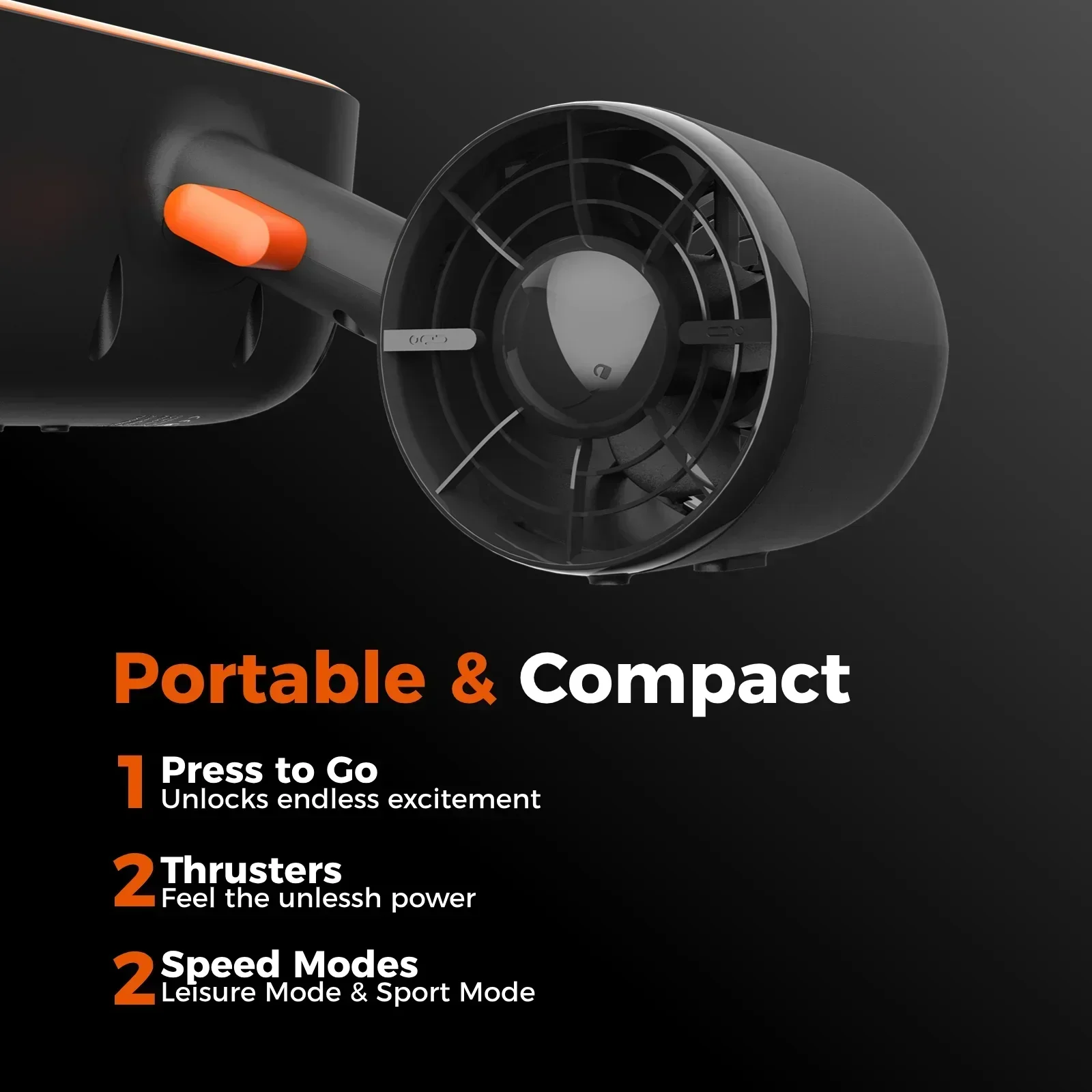1. Geneinno S2 スマート水中スクーター。水深計 - Underwater Scooter Sea Scooter のレビューと価格