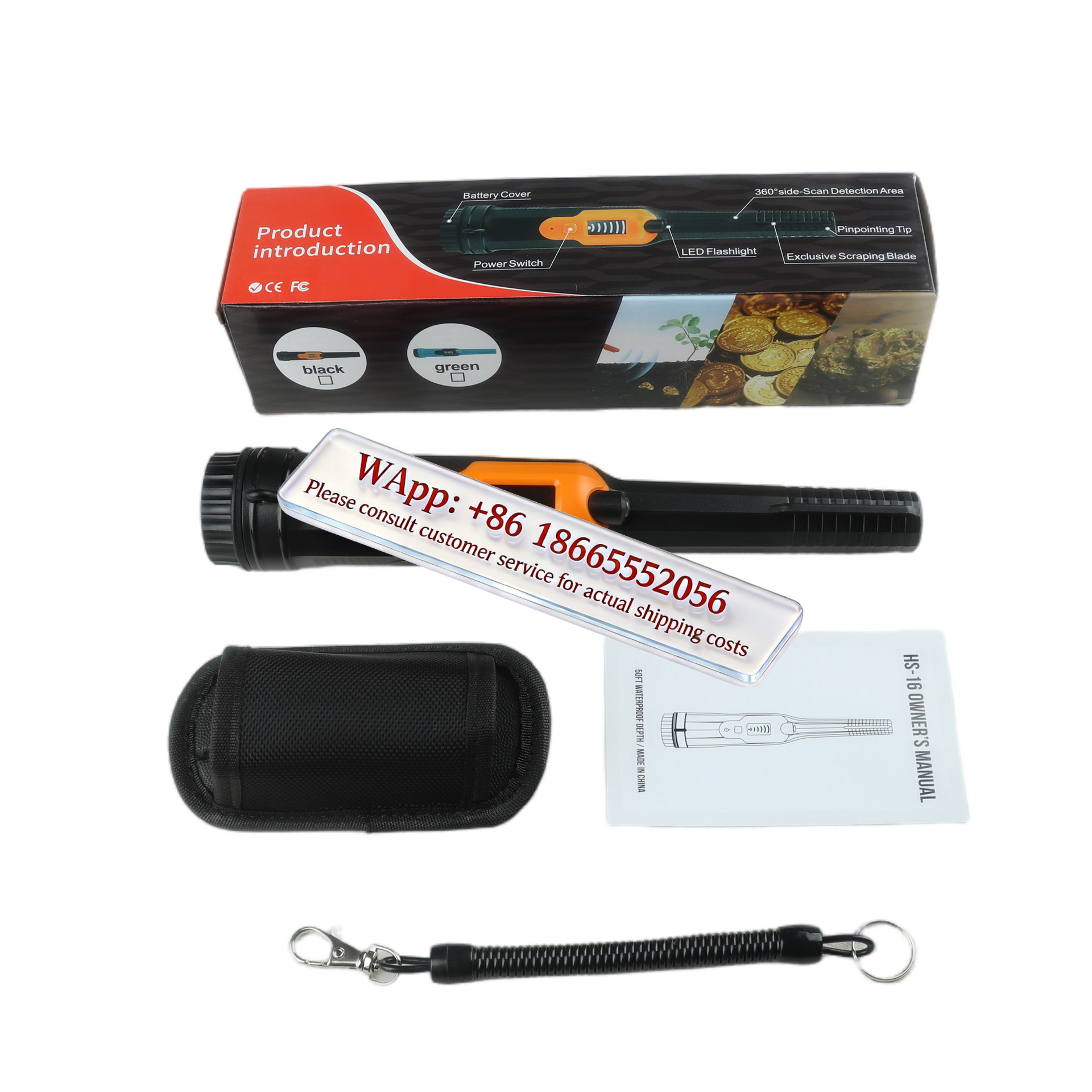 屋外用防水ハンディ型金属探知機、携帯式水中探査ロッド、鉄釘や - Underwater Metal Detector Waterproof のレビューと価格