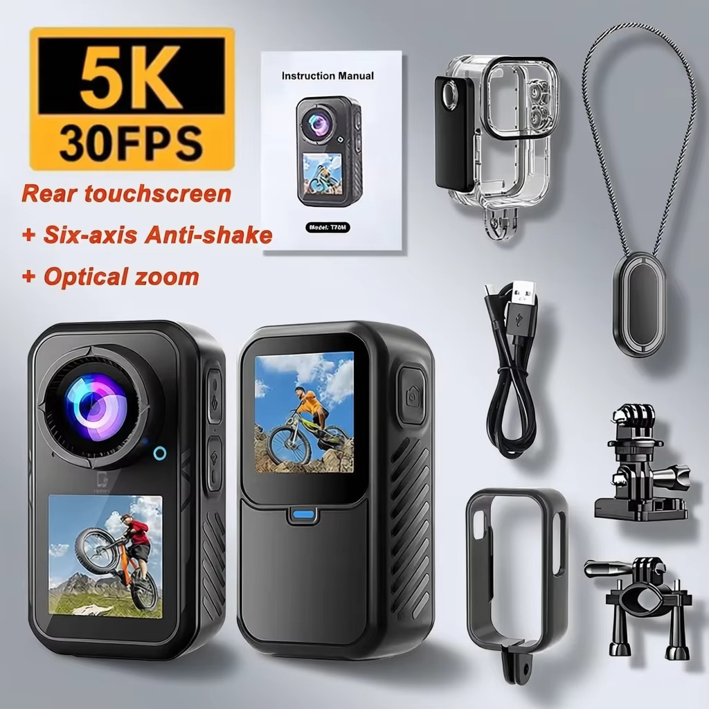 5Kサムアクションカメラ 4K 2.7K 60FPS タッチ - Underwater Fishing Camera 4K のレビューと価格