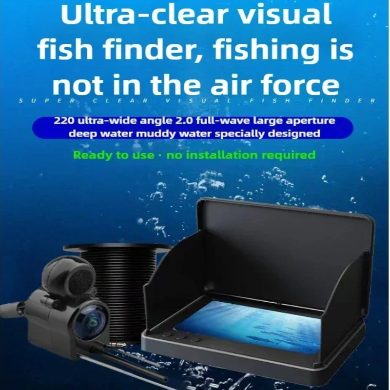 水中ビジュアル魚群探知機ディスプレイ釣りカメラディスプレイナ - Underwater Fishing Camera 4K のレビューと価格