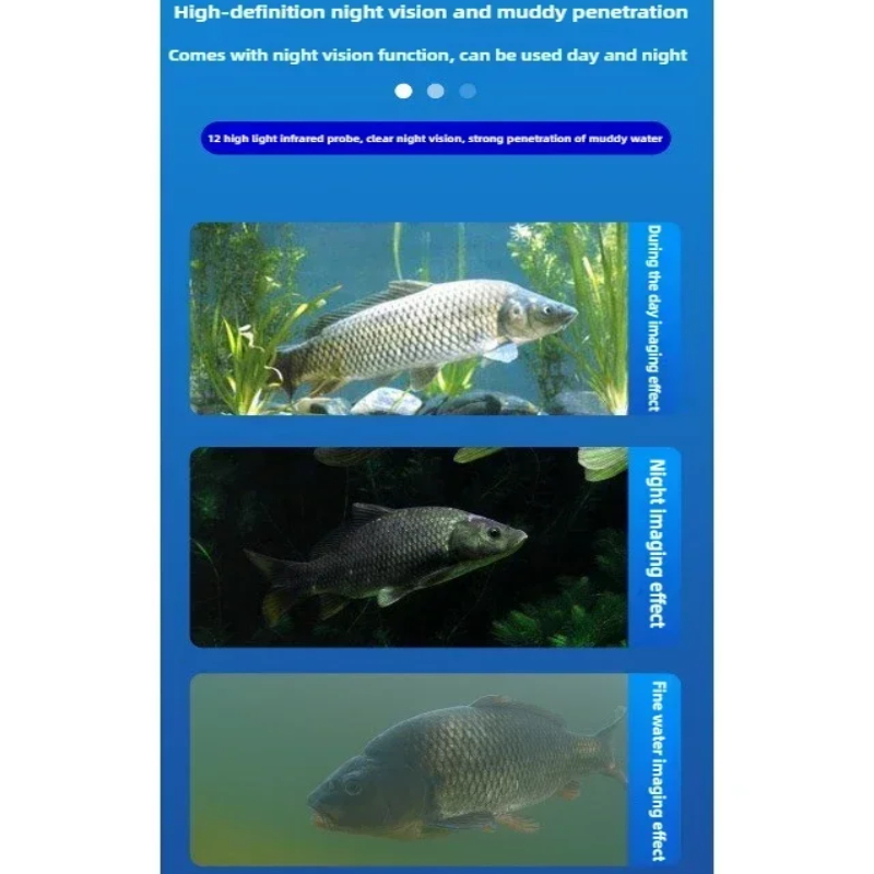 水中ビジュアル魚群探知機ディスプレイ釣りカメラディスプレイナ - Underwater Fishing Camera 4K のレビューと価格