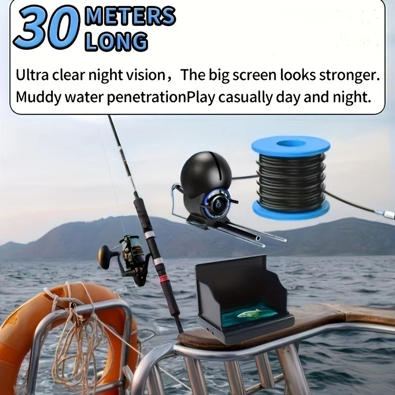 4.3インチ/5インチナイトビジョン水中釣りカメラ、HDスク - Underwater Fishing Camera 4K のレビューと価格